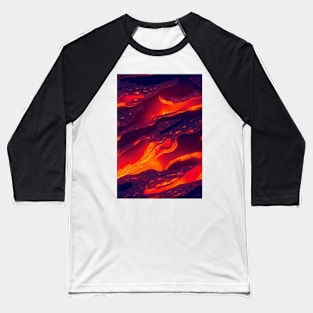 Hottest pattern design ever! Fire and lava #4 Baseball T-Shirt